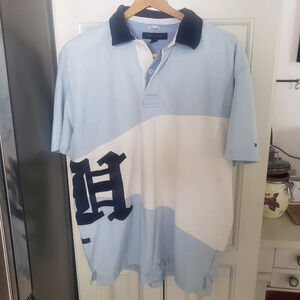 Tommy Hilfiger Polo Shirt Large H Logo